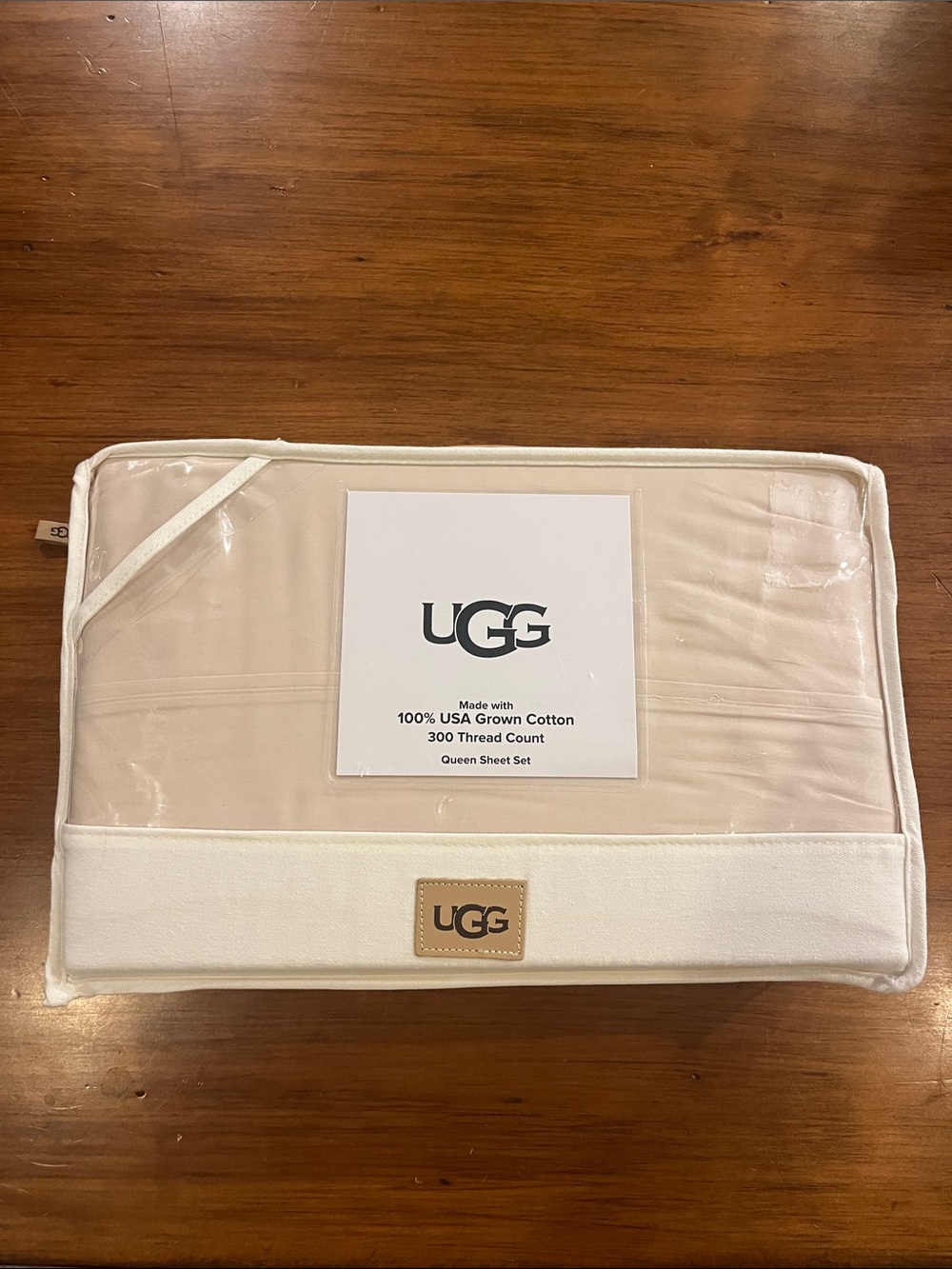 Ugg Iona Queen Sheet Set new Light Sand 300ct Flat, Fitted and 2 Pillowcases